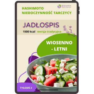 jadłospis wiosenno-letni dla tarczycy tydzień 2